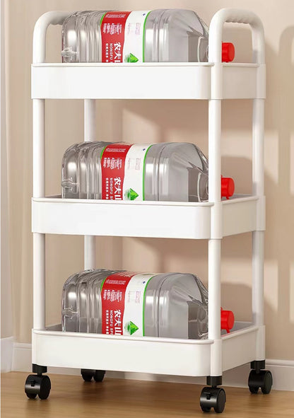 3 Tier Storage Trolley Cart On Wheels Kitchen Bathroom Laundry Rolling Rack